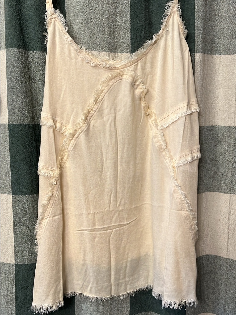 Fringed Ivory Top